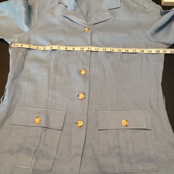 Paraphrase Denim Blue Button-Up Blazer size 14 - Picture 6 of 13